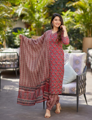 Klosia Printed Kurta, Trouser/Pant & Dupatta Set