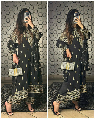 Mahi Fashion Embroidered Kurta, Trouser/Pant & Dupatta Set