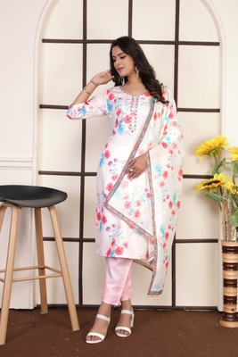 BeUnique Printed Kurta, Trouser/Pant & Dupatta Set