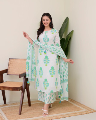 Tejanient Women Kurta Pant Dupatta Set