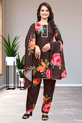 NIRYA FASHION Floral Print Kurta, Trouser/Pant & Dupatta Set