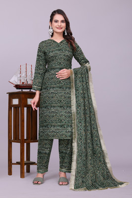 aenor fashion Printed Kurta, Trouser/Pant & Dupatta Set