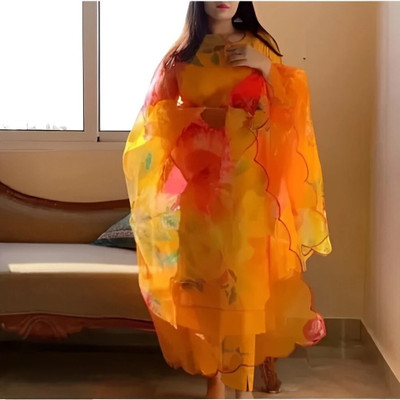 harvi Self Design Anarkali Kurta, Bottom & Dupatta Set