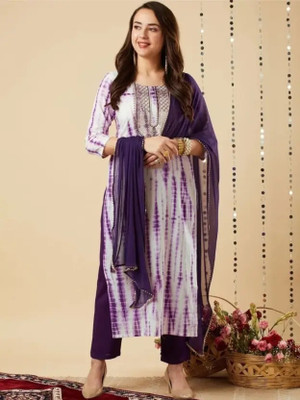 SHORZO Embroidered Kurta, Trouser/Pant & Dupatta Set