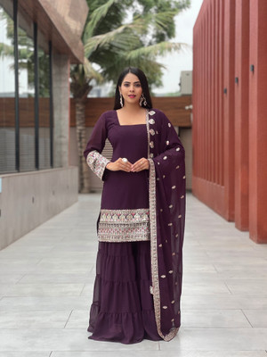 GAYTRI ENTERPRISE Embroidered Kurta, Salwar & Dupatta Set