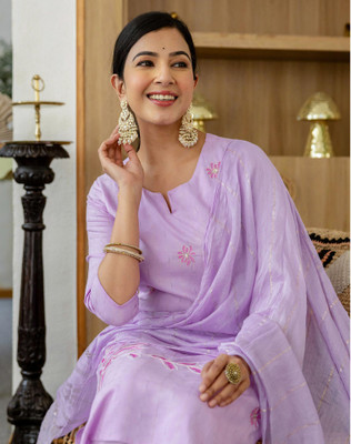 Tasrika Embroidered Kurta, Salwar & Dupatta Set