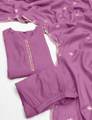 Clothes Shop Solid Kurta, Salwar & Dupatta Set