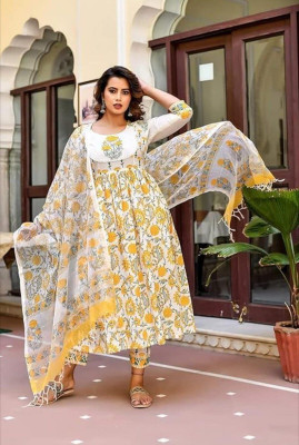 madhav eworld Embroidered Kurta, Trouser/Pant & Dupatta Set
