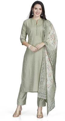 Nioni Embroidered Kurta, Trouser/Pant & Dupatta Set