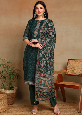 Sangria Printed Kurta, Trouser/Pant & Dupatta Set