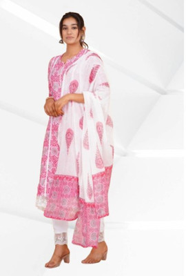Jaipur fashion factory Self Design Kurta, Trouser/Pant & Dupatta Set