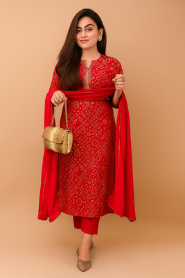 PUTUL Printed Kurta, Palazzo & Dupatta Set