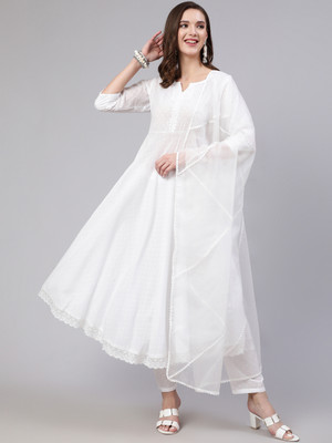 Nayo Solid Kurta, Trouser/Pant & Dupatta Set