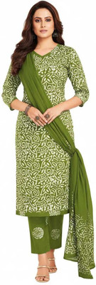 mumaas Floral Print Kurta, Trouser/Pant & Dupatta Set