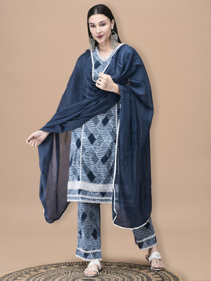 SHREE Printed Kurta, Trouser/Pant & Dupatta Set