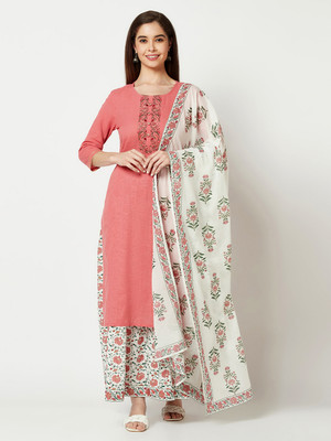IMARA Printed Kurta, Trouser/Pant & Dupatta Set