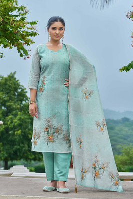 Twins Lady Printed Kurta, Trouser/Pant & Dupatta Set