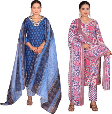 Sitara Setu Printed Kurta, Trouser/Pant & Dupatta Set
