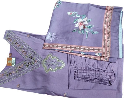 PRITH CRAFT Solid Kurta, Salwar & Dupatta Set