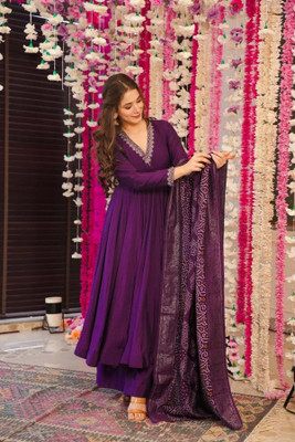 Janardan Women Kurta Pant Attached Dupatta Set
