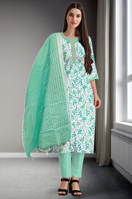 EVERSOFT FLOW Printed Kurta, Trouser/Pant & Dupatta Set