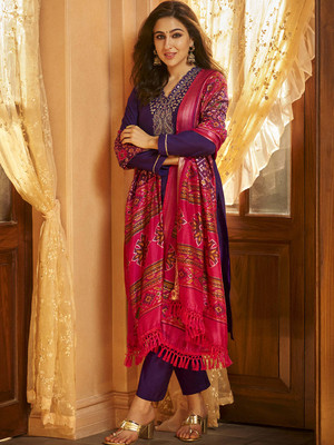 The Leady Designer Embroidered Kurta, Trouser/Pant & Dupatta Set