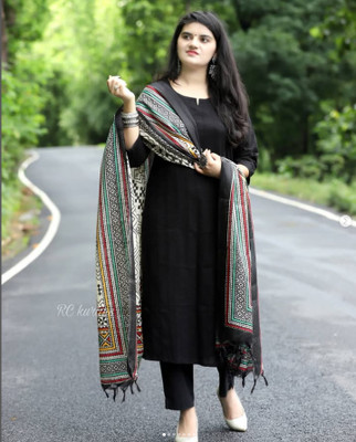 SHYAMALI FASHION Solid Kurta, Trouser/Pant & Dupatta Set