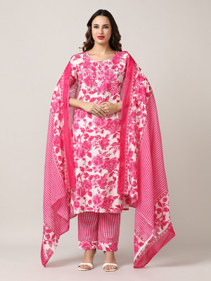 Jaipur Kurti Self Design Kurta, Trouser/Pant & Dupatta Set