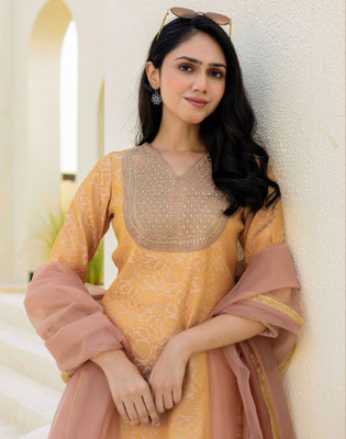 Skylee Printed Kurta, Salwar & Dupatta Set