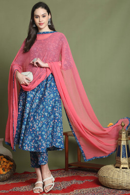 Rajnandini Printed Kurta, Trouser/Pant & Dupatta Set