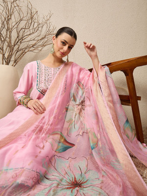 VredeVogel Embroidered Kurta, Trouser/Pant & Dupatta Set