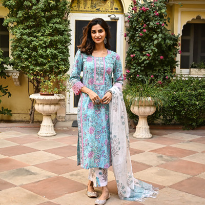 Royal Export Printed Kurta, Trouser/Pant & Dupatta Set