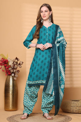 Rajnandini Printed Kurta, Patiala & Dupatta Set