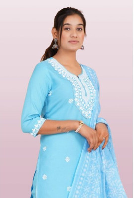 Jaipur fashion factory Self Design Kurta, Trouser/Pant & Dupatta Set
