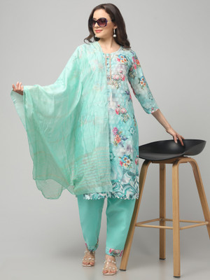 OMASU FASHION Printed Kurta, Salwar & Dupatta Set