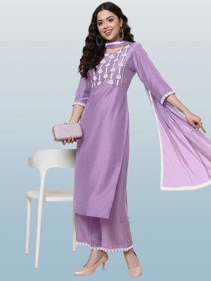 MAA SHAKTI ENTERPRISE Woven Kurta, Trouser/Pant & Dupatta Set