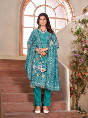 HBJ FASHION Printed Kurta, Dhoti Pant & Dupatta Set