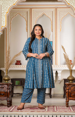 Yash Gallery Floral Print Kurta, Trouser/Pant & Dupatta Set