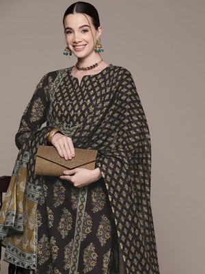 Readiprint Fashions Printed Kurta, Palazzo & Dupatta Set