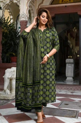 Shandhya Printed Kurta, Trouser/Pant & Dupatta Set