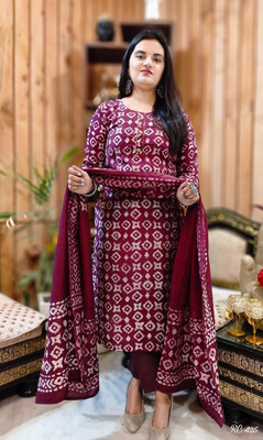 Avarion Printed Kurta, Trouser/Pant & Dupatta Set
