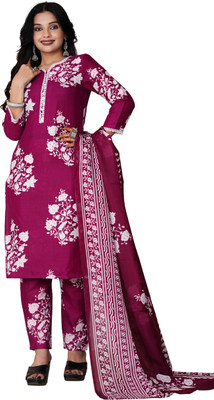 Sitara Setu Floral Print Kurta, Trouser/Pant & Dupatta Set