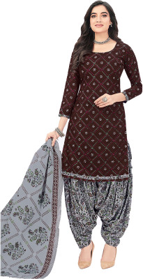 amozo Printed Kurta, Patiala & Dupatta Set
