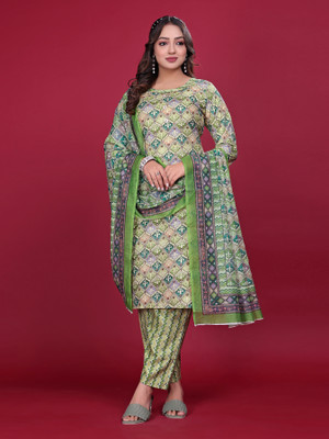 ARAHAMFASHION Printed Kurta, Trouser/Pant & Dupatta Set