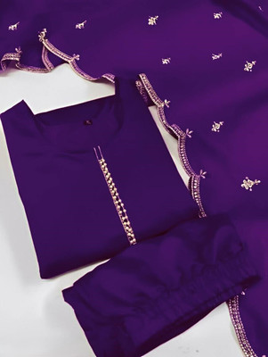 harvi Embroidered Kurta, Trouser/Pant & Dupatta Set