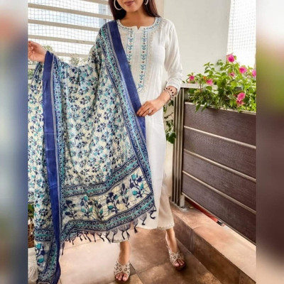 Shanti Creation Embroidered Kurta, Trouser/Pant & Dupatta Set