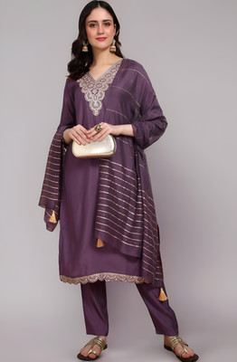 OXIT CLASS Embroidered Kurta, Trouser/Pant & Dupatta Set