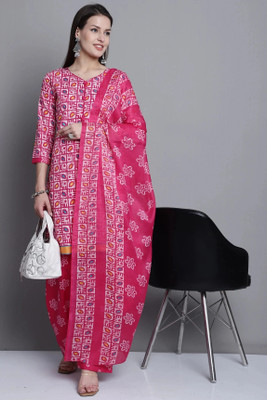 Rajnandini Printed Kurta, Patiala & Dupatta Set