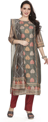 Nioni Printed Kurta, Trouser/Pant & Dupatta Set