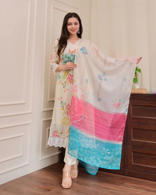 clothstory Embroidered, Printed Kurta, Salwar & Dupatta Set